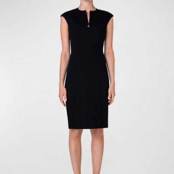 Akris Punto Dresses & Skirts - Akris Punto Black Cap Sleeve Sheath Dress